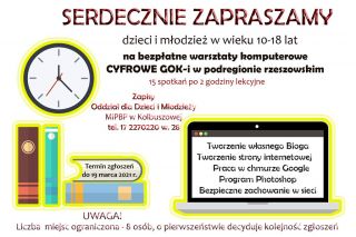 Warsztaty komputerowe dla dzieci i młodzieży 